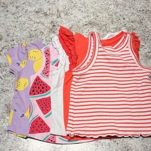 Cat & Jack Kids' Tank Tops - Purple, White, Red, Orange